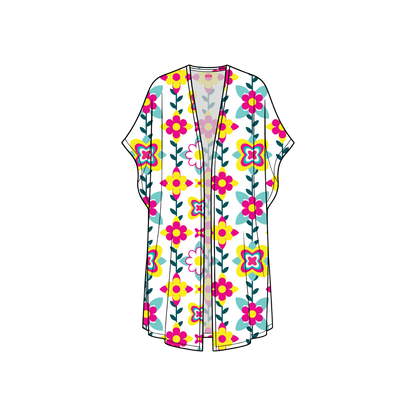 Retro Daisy Kimono Chiffon - Pre Order