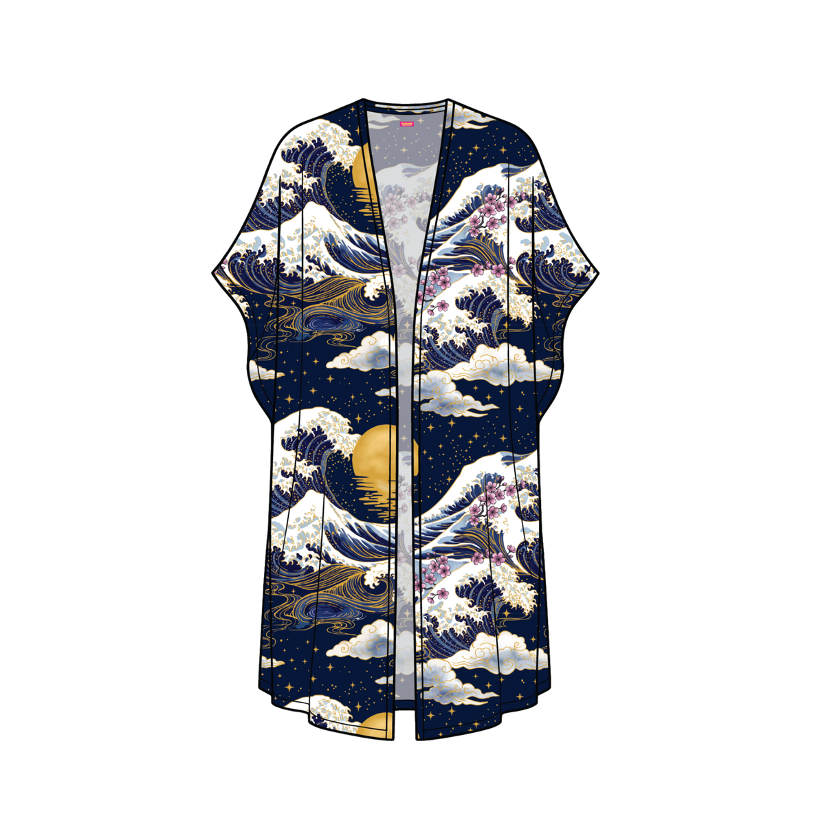 Midnight Wave Kimono Chiffon - Pre Order