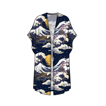 Midnight Wave Kimono Chiffon - Pre Order