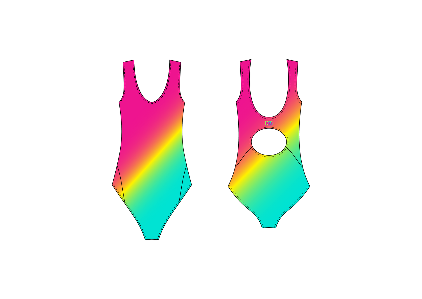 Bubblegum Lagoon - Vera One Piece Swimsuit