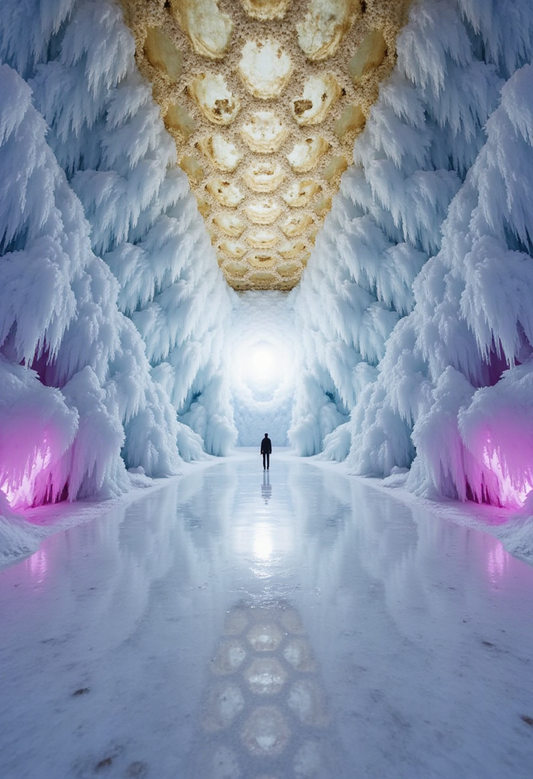 The White Cavern Art Print