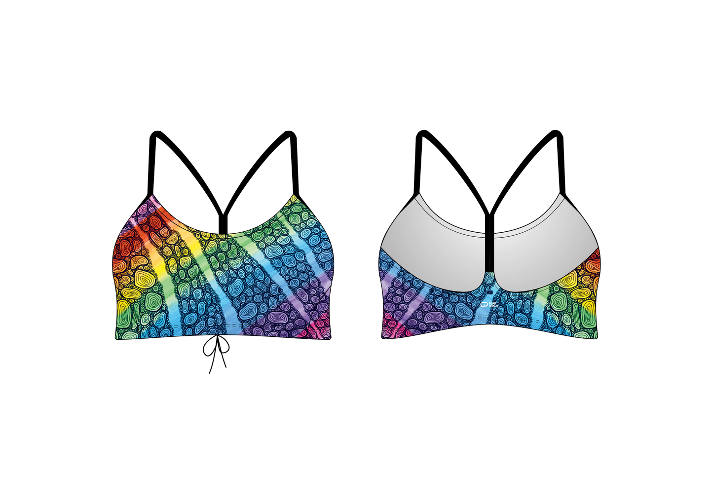 Blak Bubul Bubbles of Love - Kimmy Racer Top - Official Collab