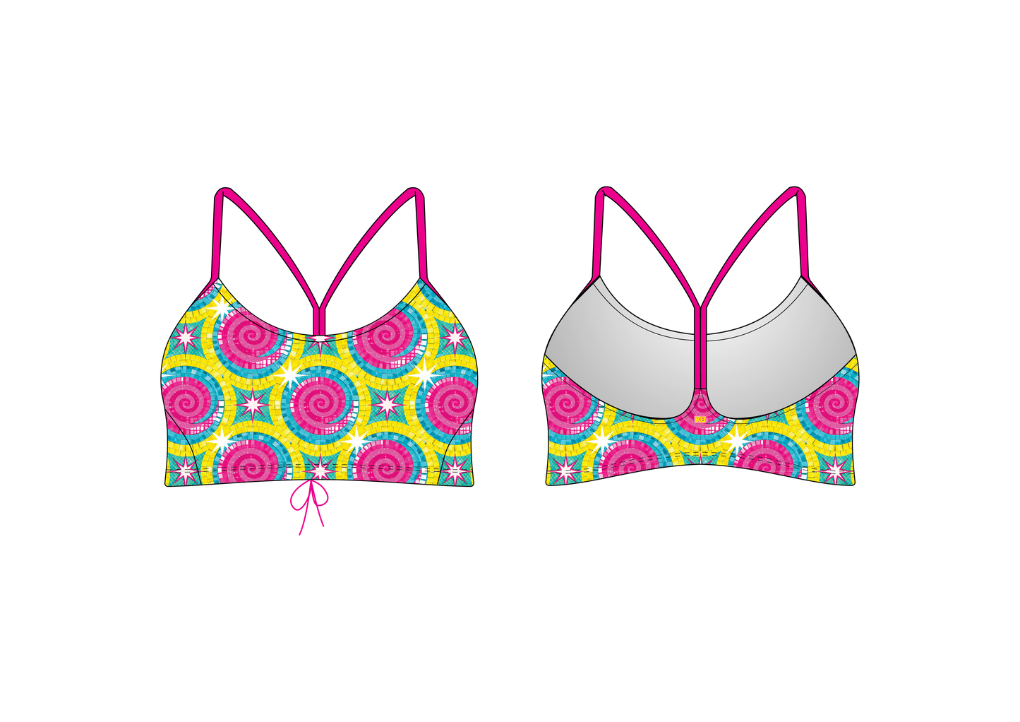 Disco Mozaic - Kimmy Racer Top