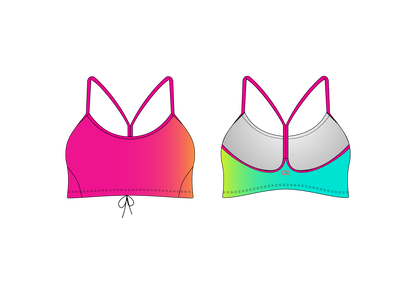 Bubblegum Lagoon - Kimmy Racer Top
