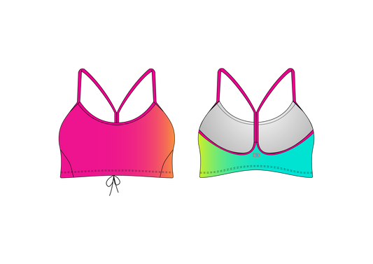 Bubblegum Lagoon - Kimmy Racer Top