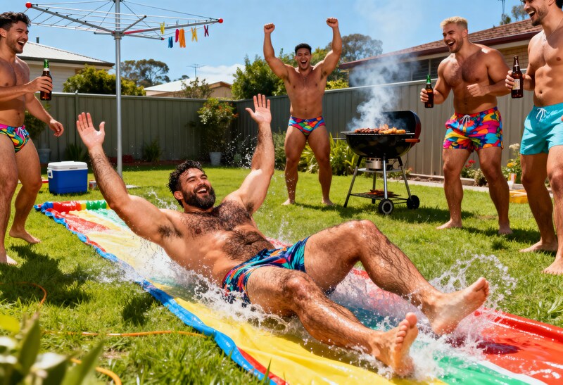 Slip and Slide Art Print