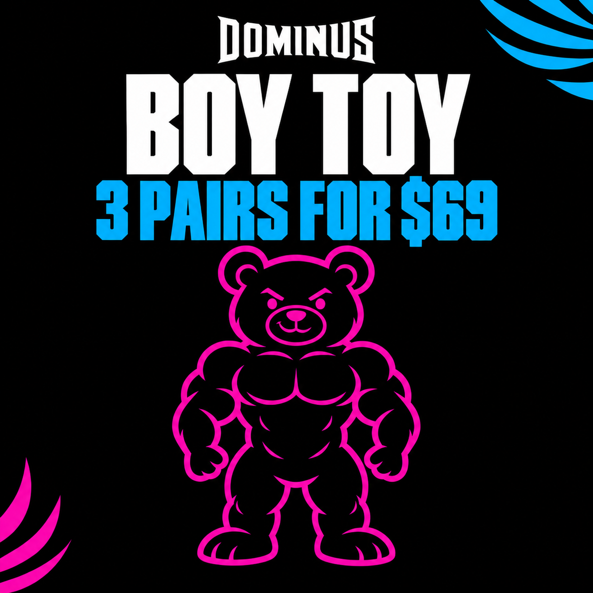 Boy Toy Mid-Calf Dominus Socks - Pre Order Ship Mid Nov