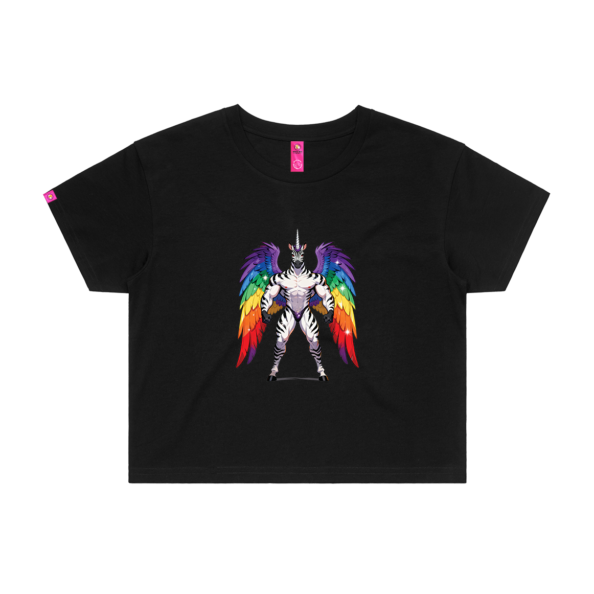 Pride Zebracorn Crop Top