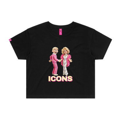ICONS Carlotta and Bob Downe Crop Top