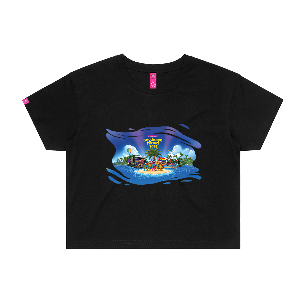 Muppets Gaydream Island Crop Top
