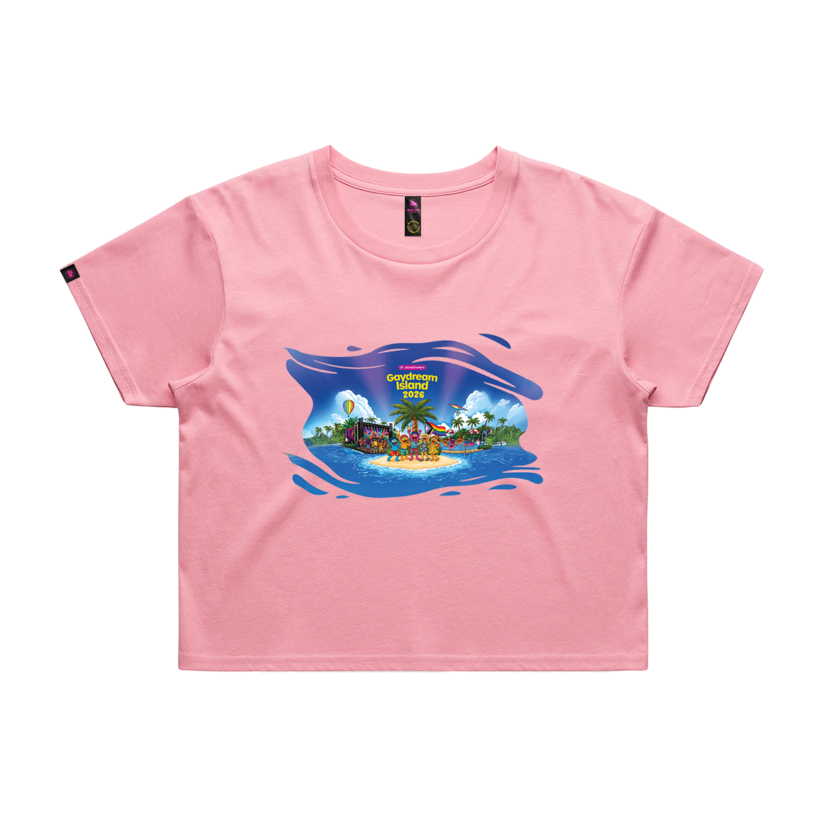 Muppets Gaydream Island Crop Top
