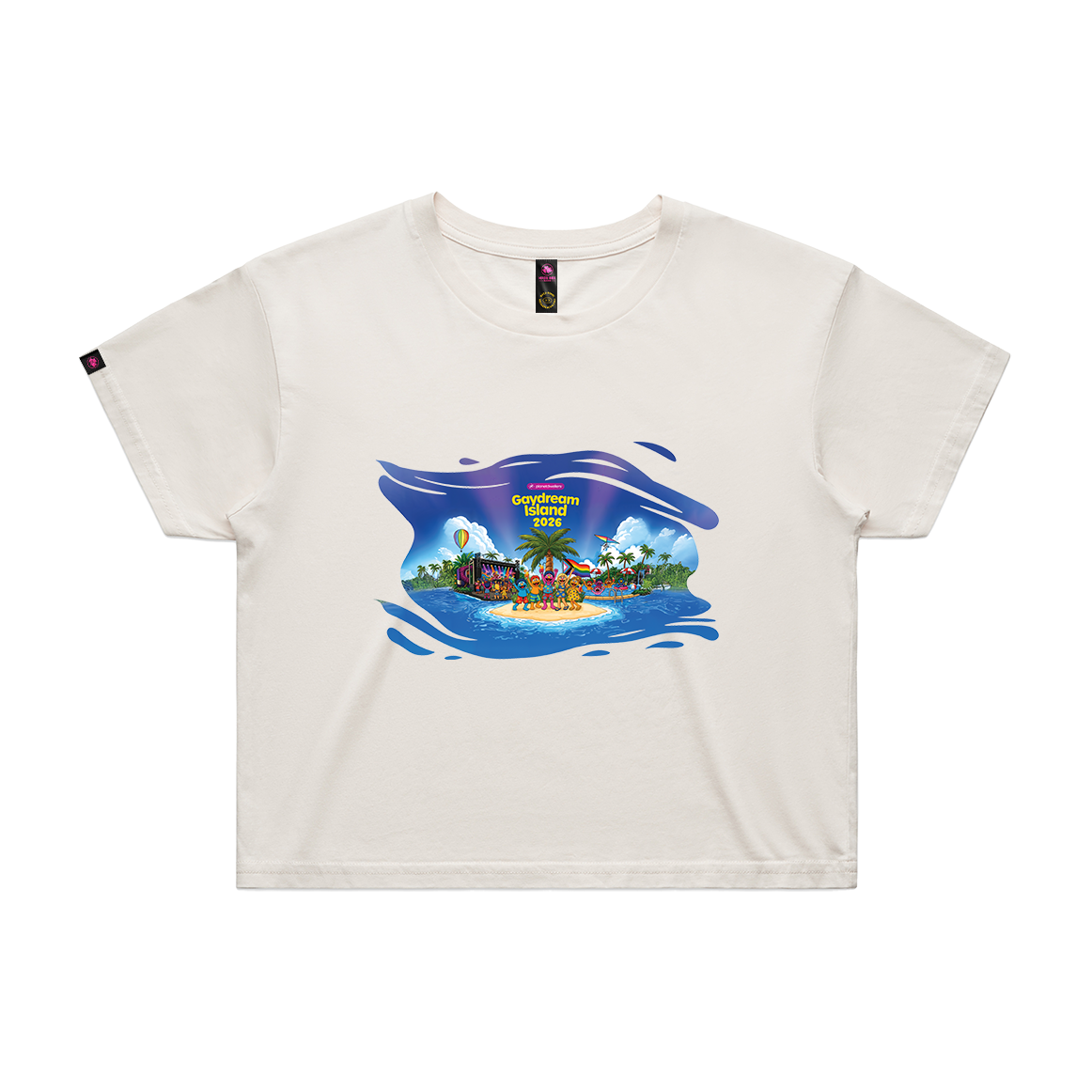 Muppets Gaydream Island Crop Top