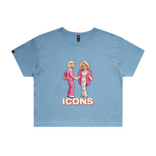 ICONS Carlotta and Bob Downe Crop Top