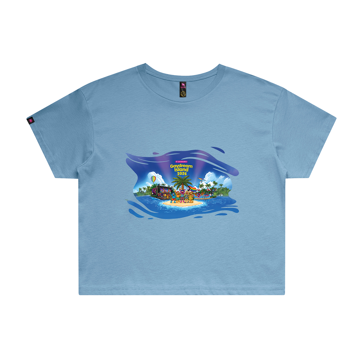 Muppets Gaydream Island Crop Top