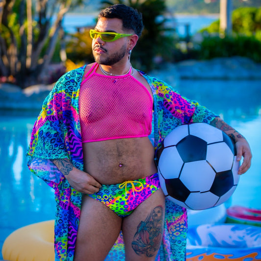 Disco Drop Kimono Chiffon