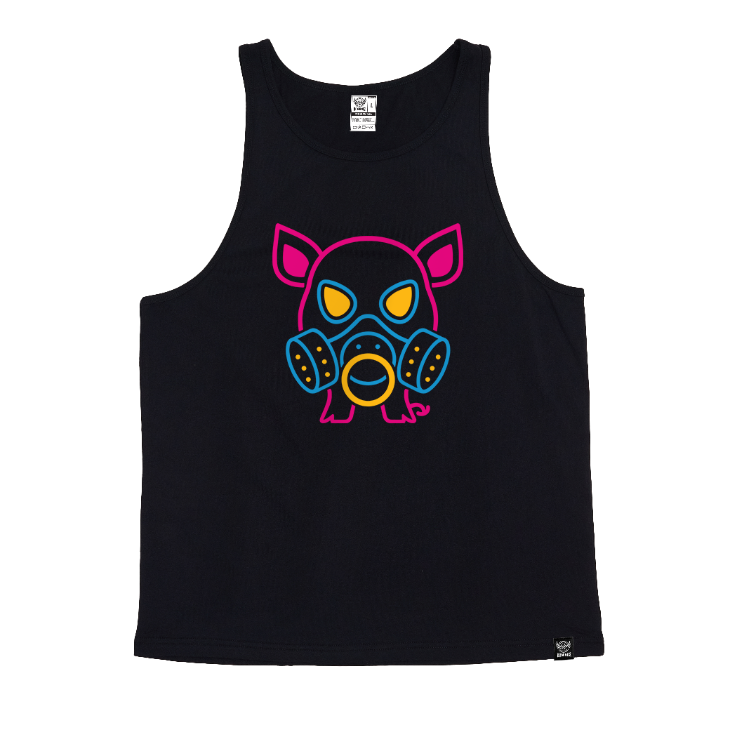 Gas Mask Pig Singlet