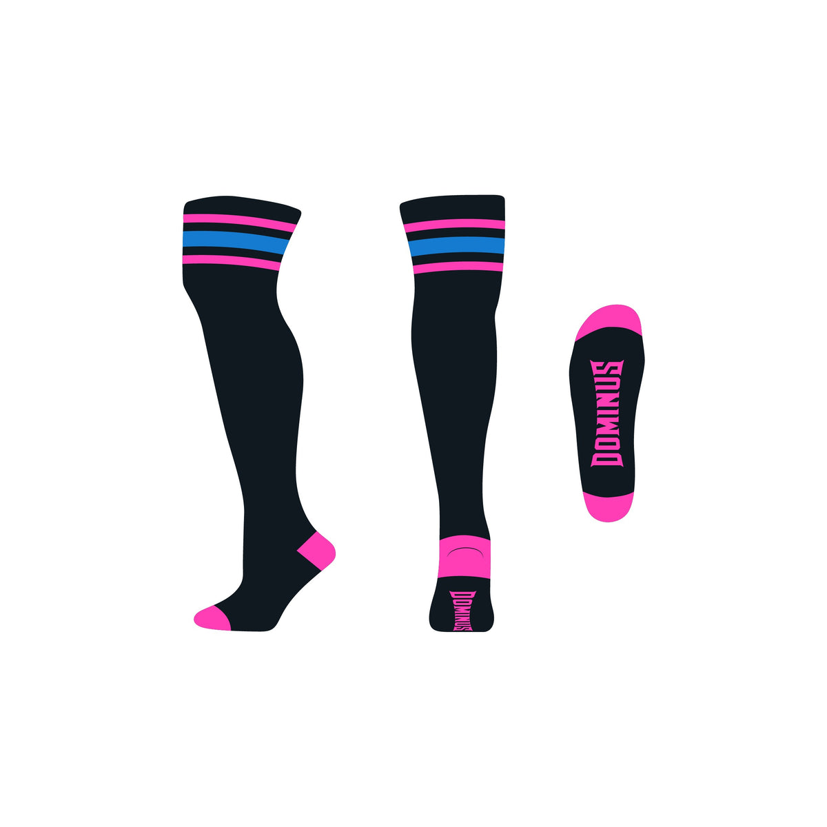 Thigh Slut Dominus Socks - Slut Stripes - Pre Order Ship Mid Nov