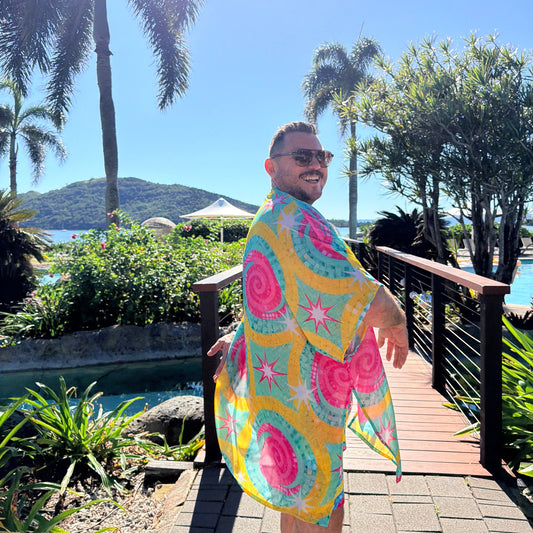 Disco Mozaic Kimono Chiffon