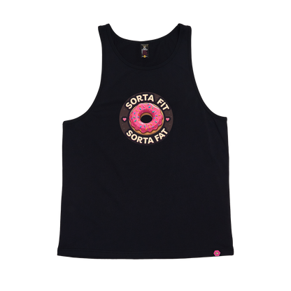 Sorta Fit Sorta Fat Donut Icon Singlet