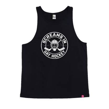 Screams in Gay Hockey Singlet