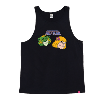 My Pronouns are He/Man Singlet