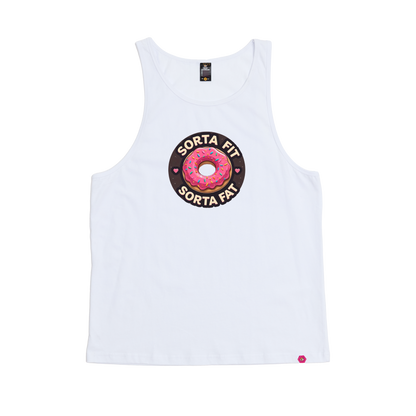 Sorta Fit Sorta Fat Donut Icon Singlet