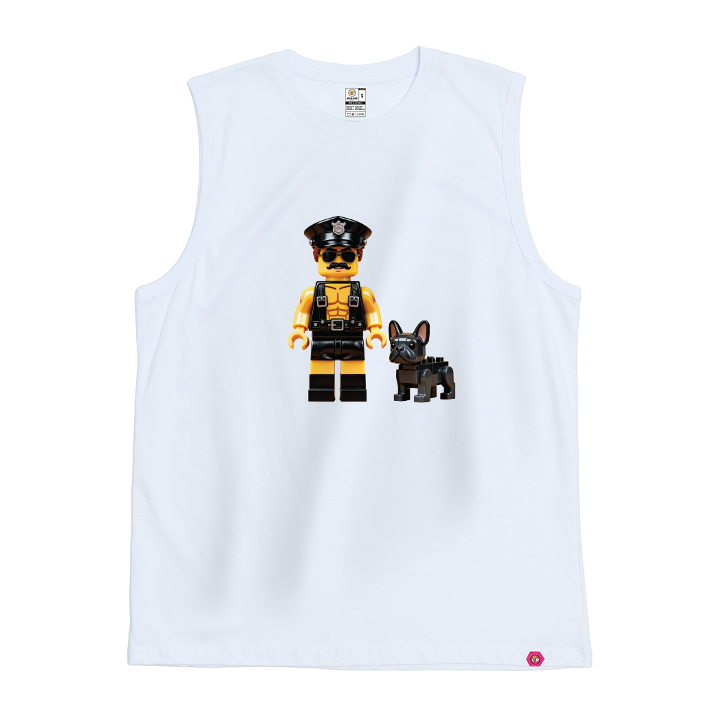 An Officer and His Dog Tank