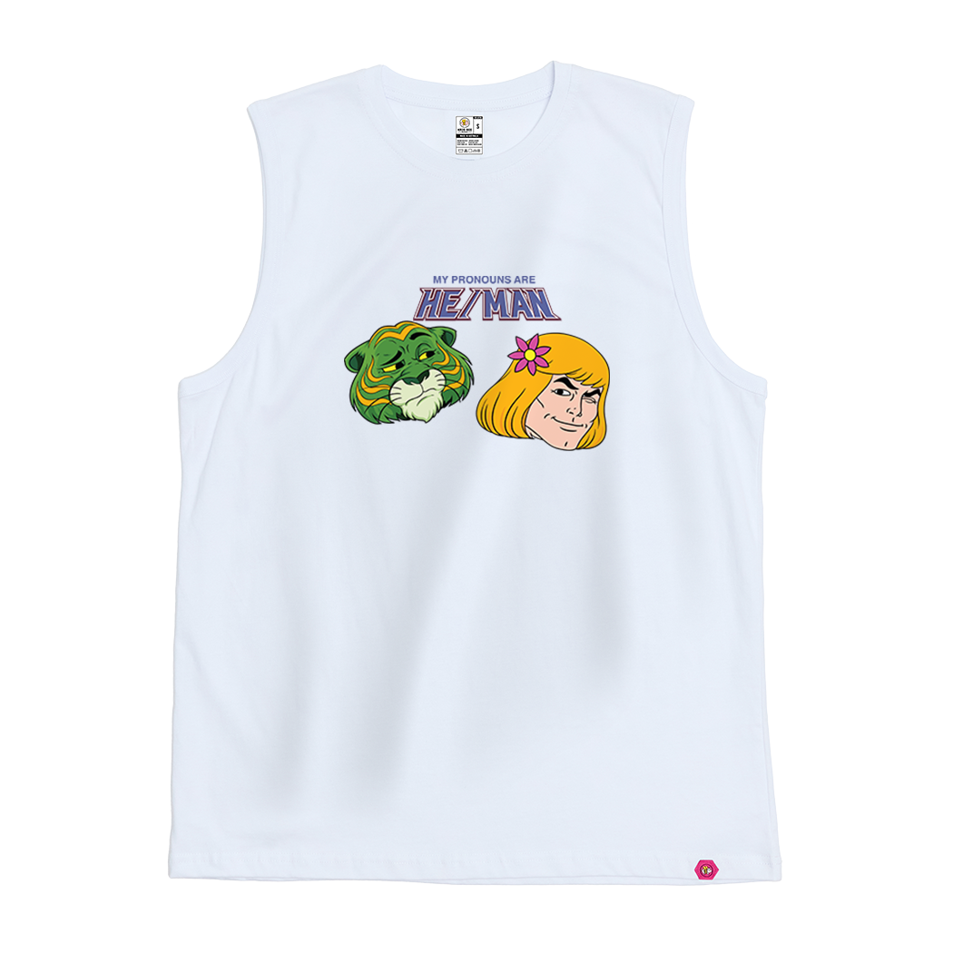 My Pronouns are He/Man Tank