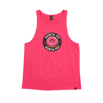 Sorta Fit Sorta Fat Donut Icon Singlet