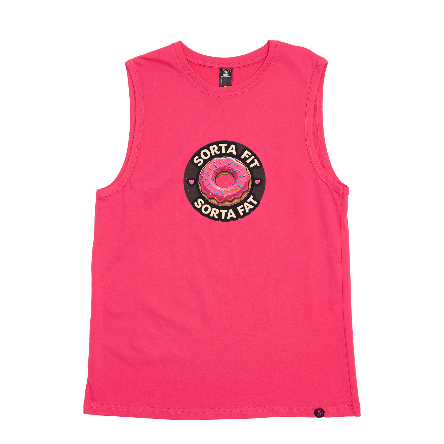 Sorta Fit Sorta Fat Donut Icon Tank