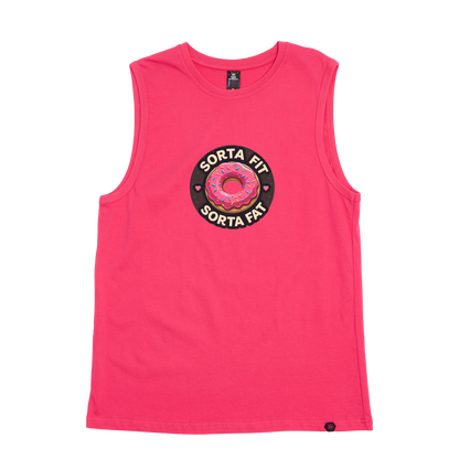 Sorta Fit Sorta Fat Donut Icon Tank