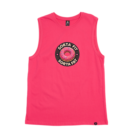 Sorta Fit Sorta Fat Donut Icon Tank