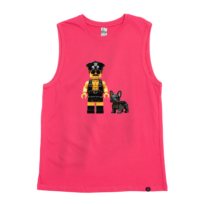 An Officer and His Dog Tank