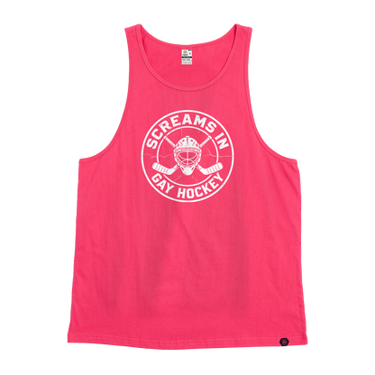 Screams in Gay Hockey Singlet