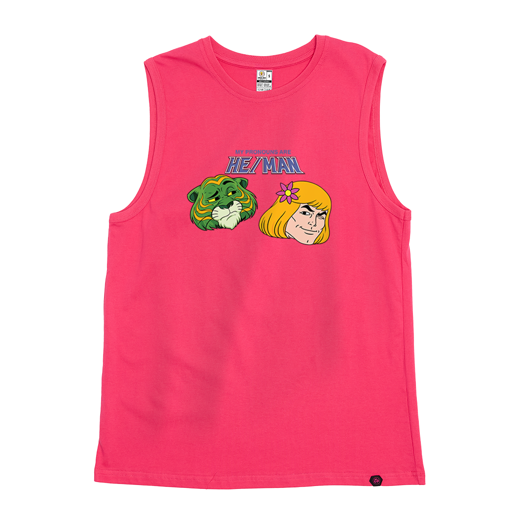 My Pronouns are He/Man Tank
