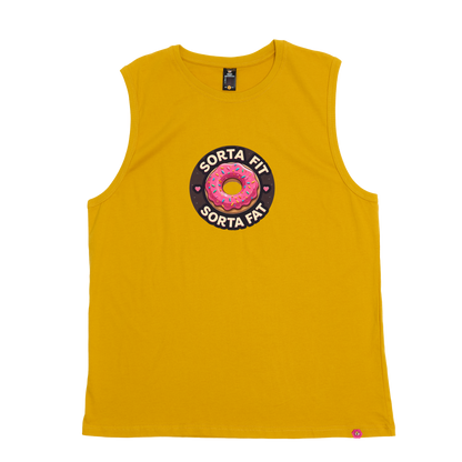 Sorta Fit Sorta Fat Donut Icon Tank