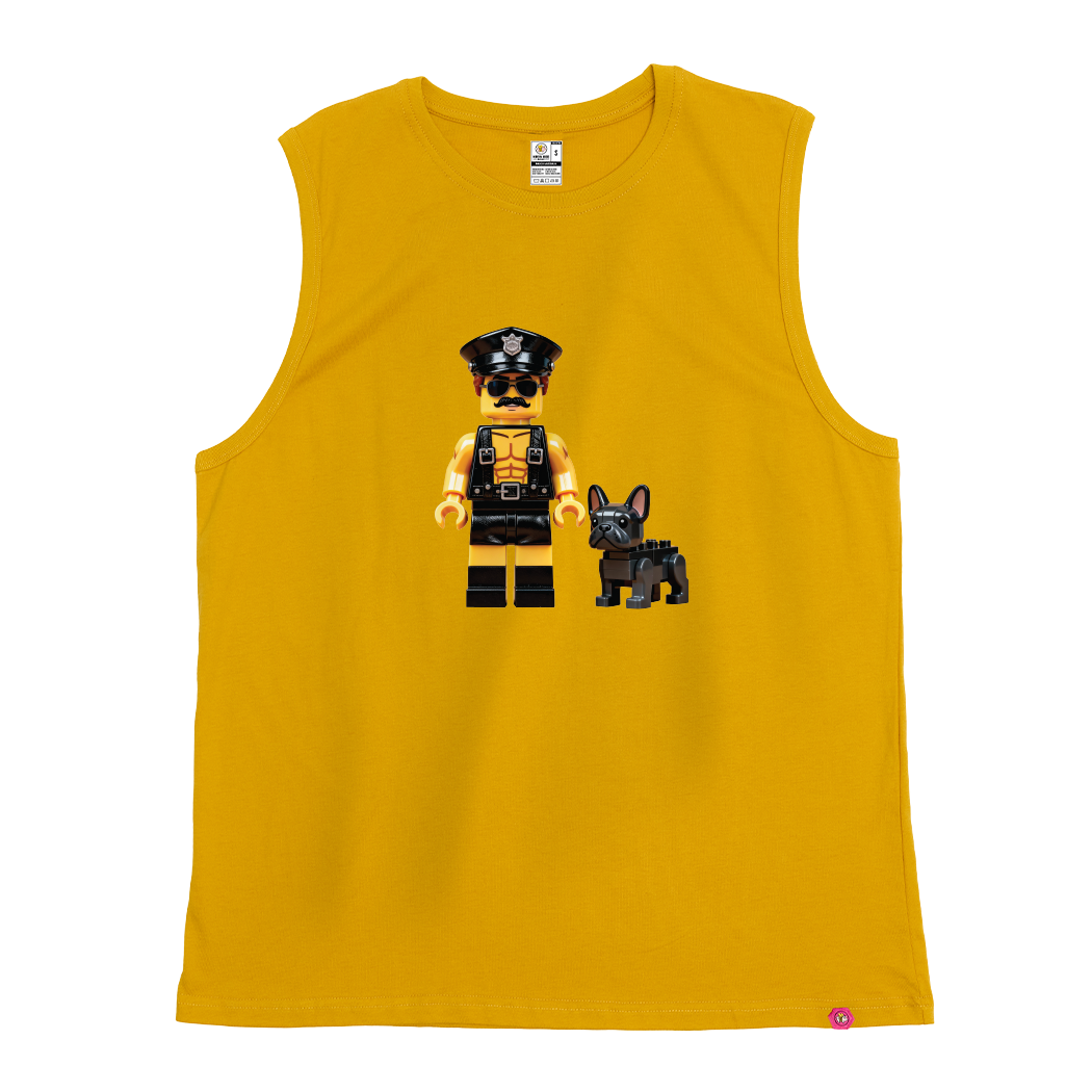 An Officer and His Dog Tank