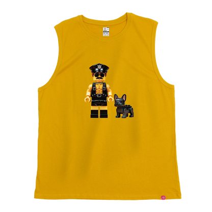 An Officer and His Dog Tank