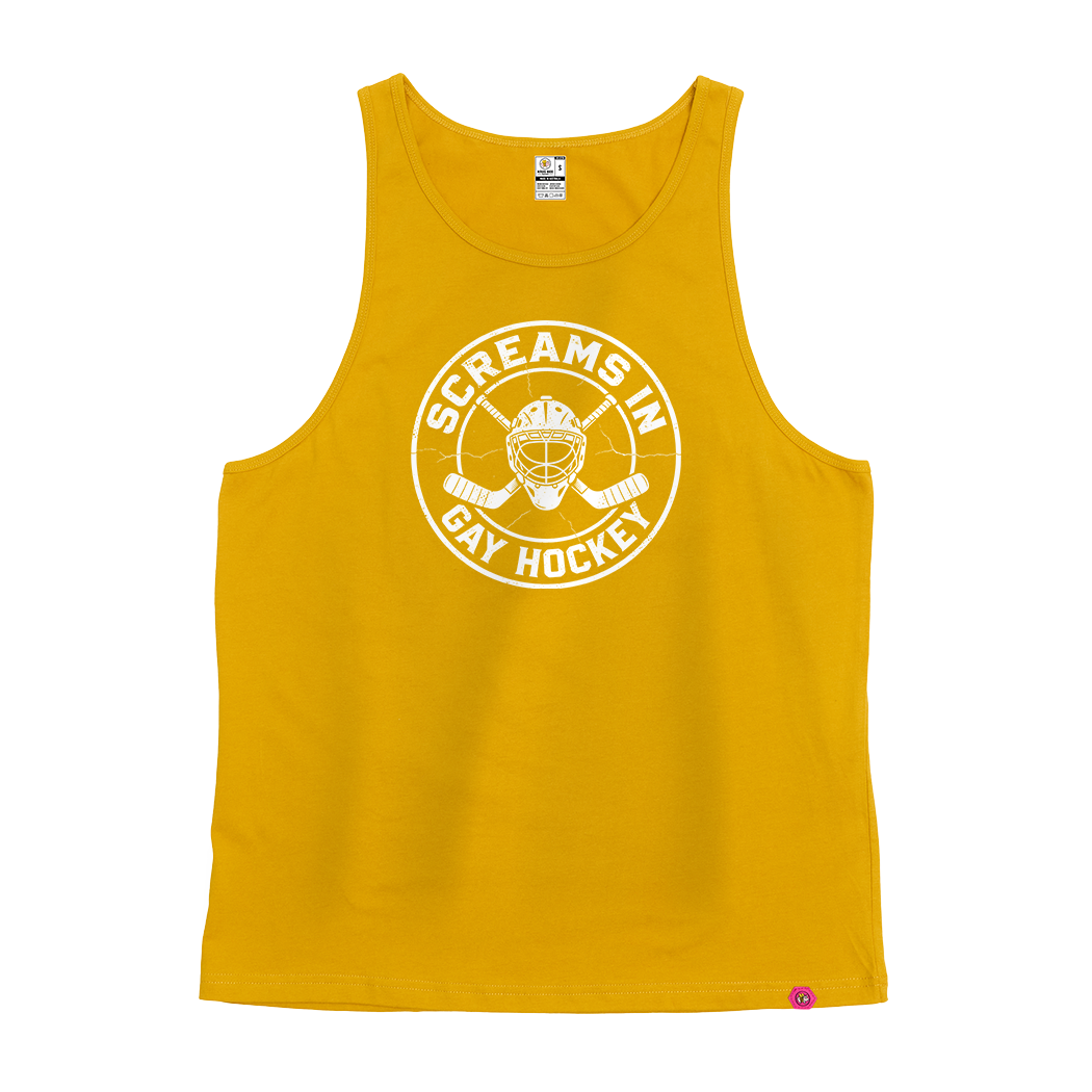 Screams in Gay Hockey Singlet