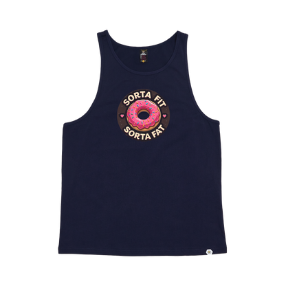 Sorta Fit Sorta Fat Donut Icon Singlet