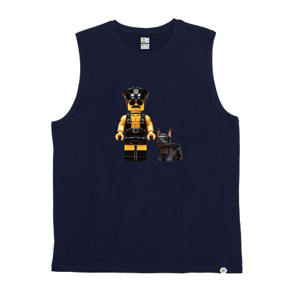 An Officer and His Dog Tank