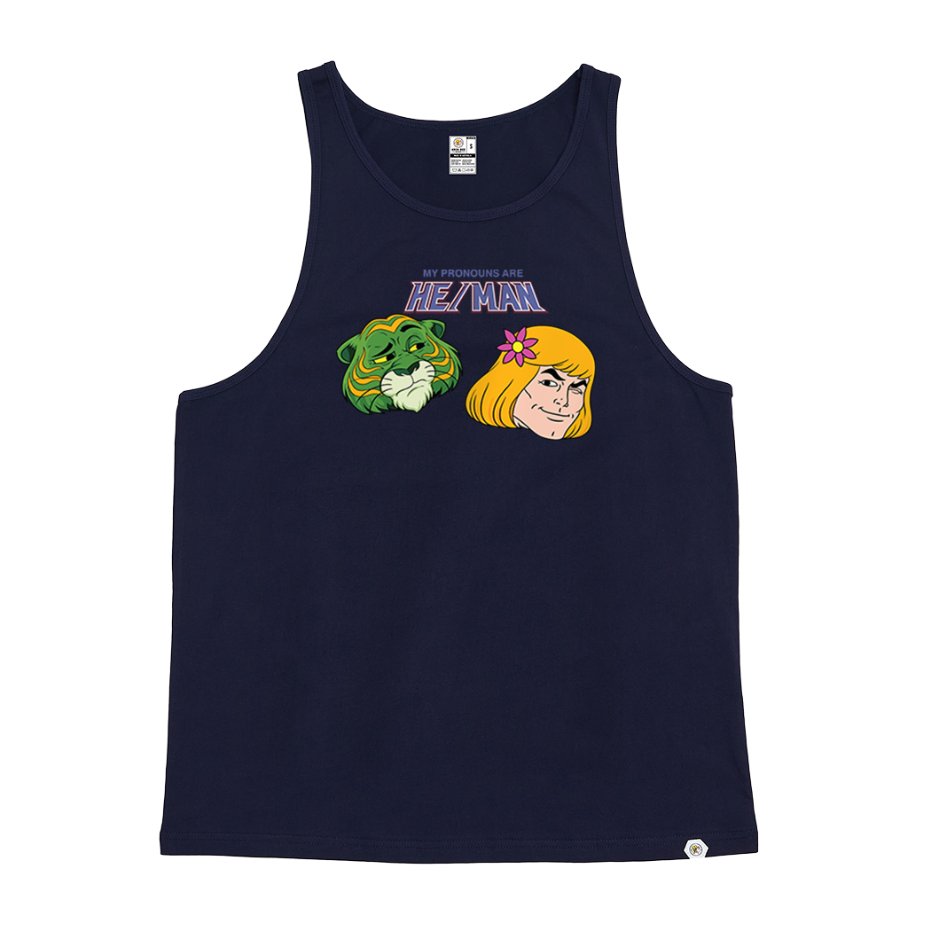 My Pronouns are He/Man Singlet