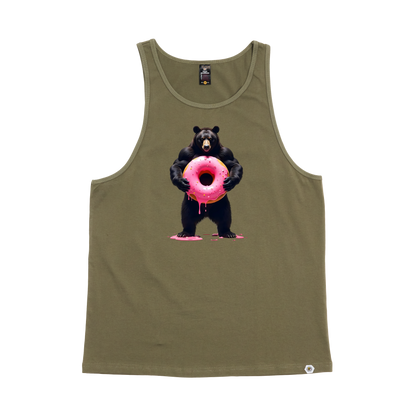 Sticky Donut Bear Hole Singlet