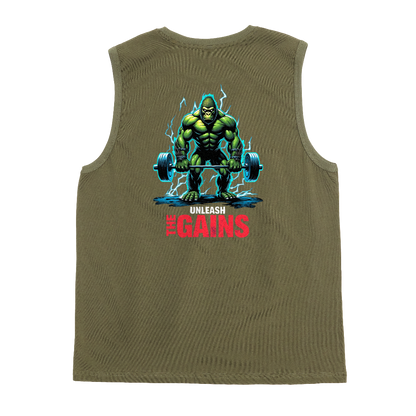 Sorta Fit Sorta Fat Unleash the Gains Tank