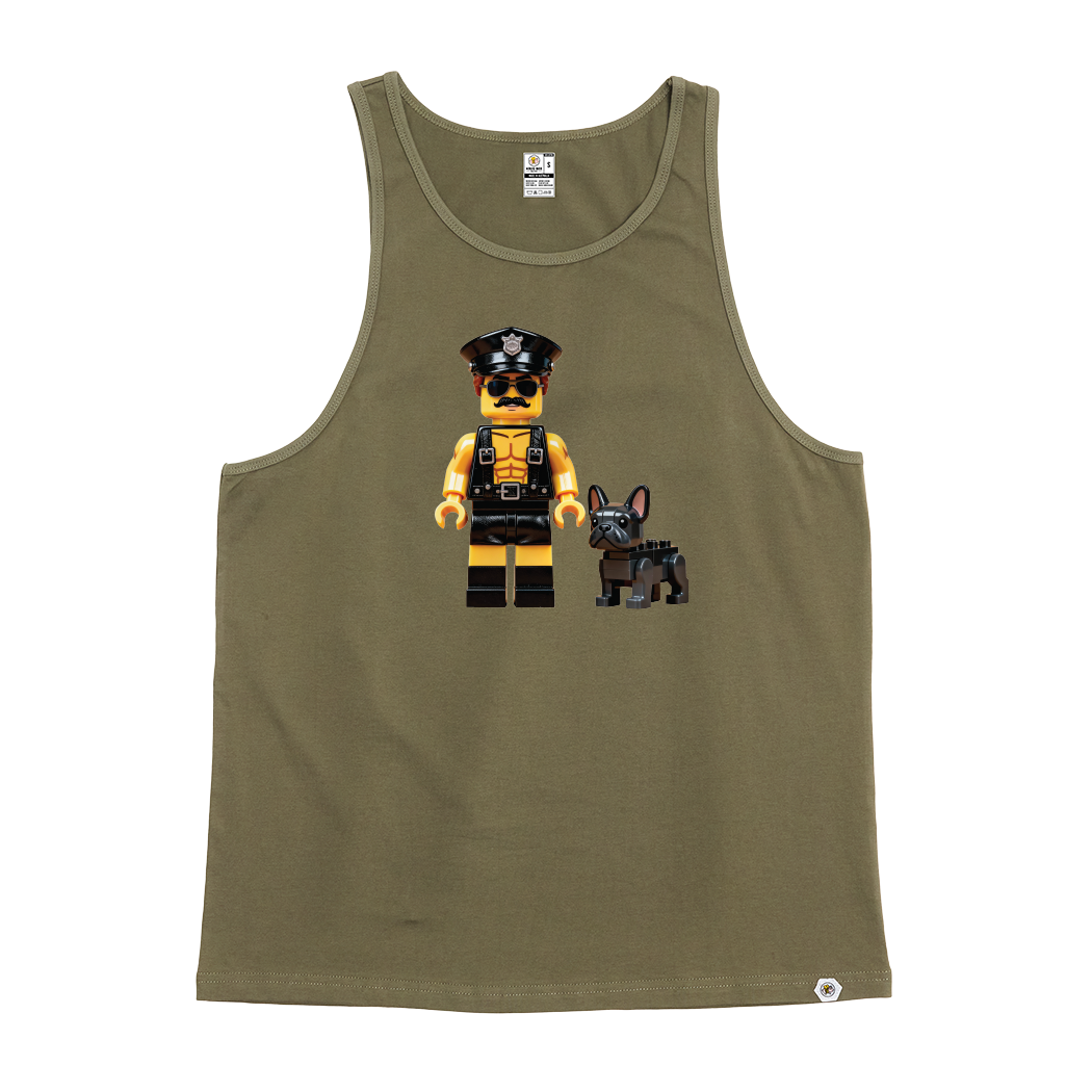 An Officer and His Dog Singlet