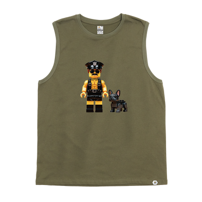 An Officer and His Dog Tank