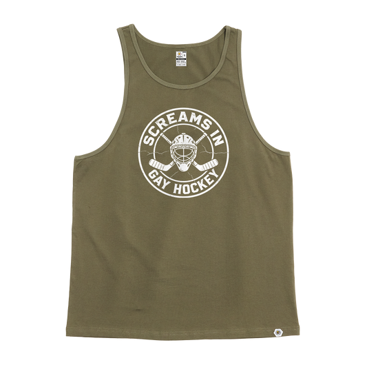 Screams in Gay Hockey Singlet