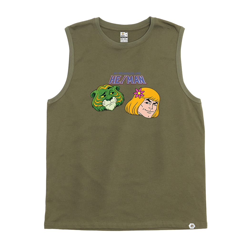 My Pronouns are He/Man Tank