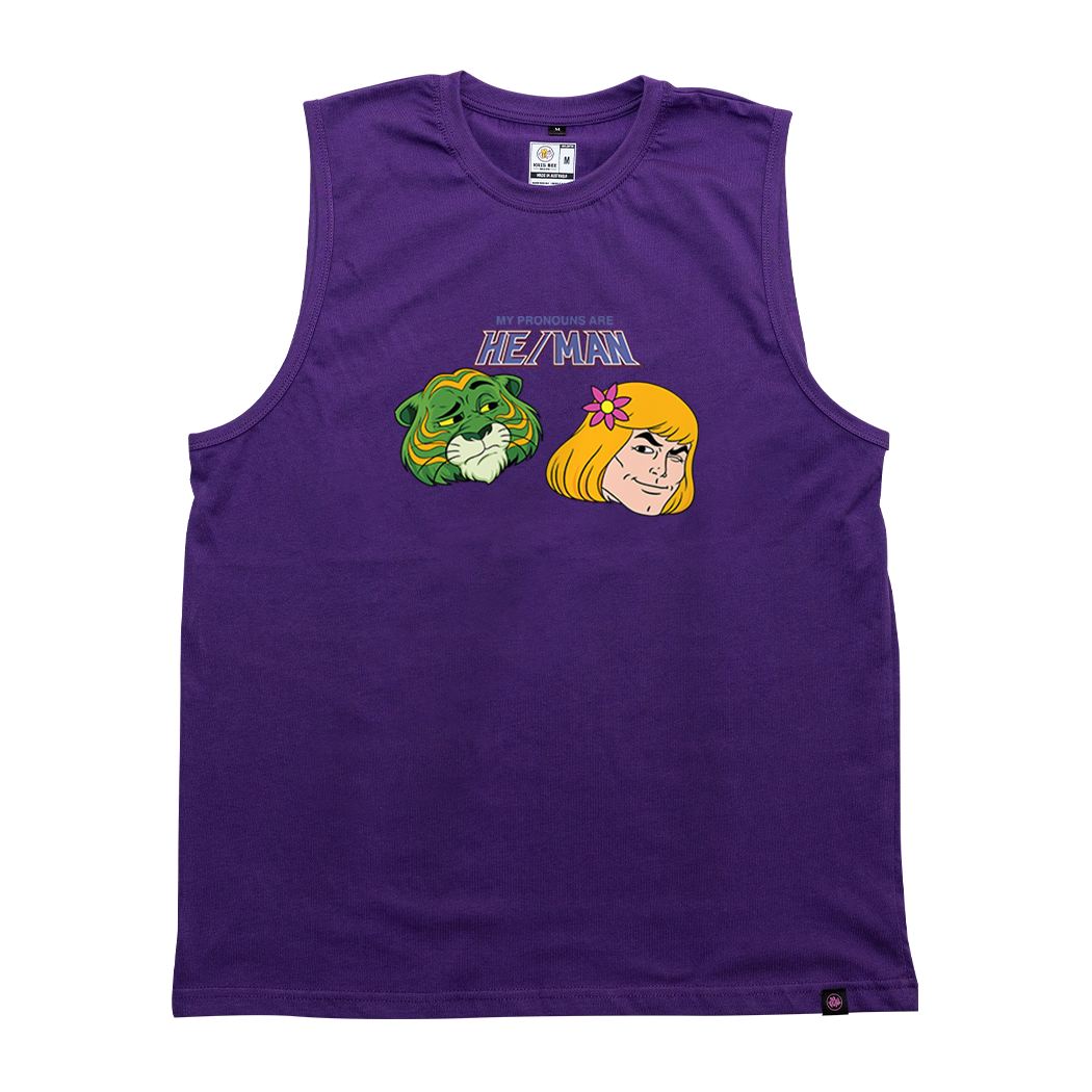 My Pronouns are He/Man Tank