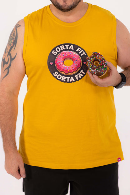 Sorta Fit Sorta Fat Donut Icon Tank